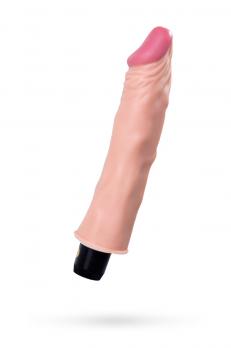 РЕАЛИСТИЧНЫЙ ВИБРАТОР TOYFA A-TOYS МУЛЬТИСКОРОСТНОЙ , PVC, РЕЖИМОВ ВИБРАЦИИ, 19 СМ
