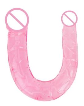 Двусторонний фаллоимитатор. 19-32mm*280mm. MassX. Розовый.