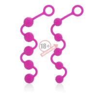 Две анальные цепочки различного рельефа Posh Silicone "O" Beads