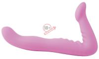 Розовый безременной фаллоимитатор-страпон 8" Strapless Strap-On - 20,3 см.