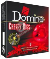 Презервативы Domino Cherry Kiss со вкусом вишни - 3 шт.