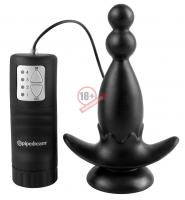 Анальный вибростимулятор с широким основанием Vibrating Anal Anchor - 14 см.