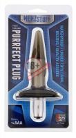 Дымчатая вибровтулка Purrfect Plug Smoke - 9,5 см.
