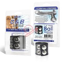 Хомут-утяжка для мошонки из искусственной кожи на клепках SNAP BALL STRETCHER