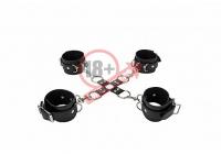 Черный комплект оков Hand And Legcuffs