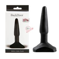 Черный анальный стимулятор Small Anal Plug - 12 см.