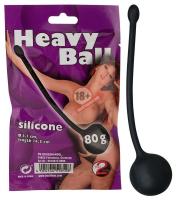 Чёрный вагинальный шарик Heavy Ball