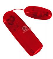 Красное виброяичко с пультом Bullet in Red