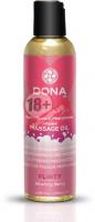 Массажное масло с феромонами DONA Flirty Blushing Berry - 125 мл.