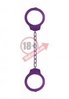 Металлические фиолетовые оковы Pleasure Legcuffs