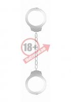 Металлические белые оковы Pleasure Legcuffs