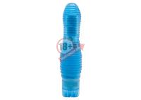 Ребристый мини-вибратор Climax Gems Ocean Ripples - 16 см.