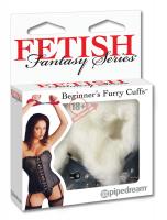 Меховые белые наручники Beginner's Furry Cuffs