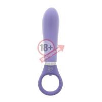 Фиолетовый анальный вибратор GOOD VIBES RING-G SMOOTH - 15,5 см.