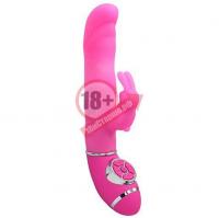 Розовый силиконовый вибратор типа babbit PURRFECT SILICONE 7INCH - 18 см.