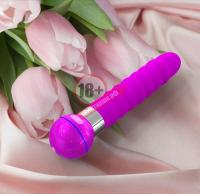 Розовый волнообразный вибромассажёр Touch - 20,5 см.