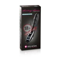 Вибратор с электростимуляцией Sizzling Simon Black Edition - 27 см.