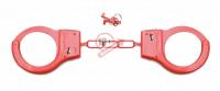 Красные металлические наручники SHOTS TOYS Red