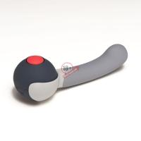 Серая насадка Reach для вибромассажёра Revel Body - 14 см.