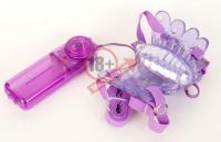 Фиолетовый клиторальный стимулятор Sex Butterfly
