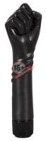 Чёрный вибратор-рука для фистинга The Black Fist Vibrator - 24 см.