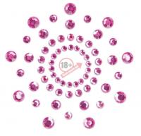 Розовые наклейки на грудь Mimi Bijoux