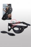 Кожаная маска с шорами Sitabella Chrome Collection