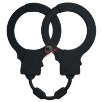 Чёрные силиконовые наручники Stretchy Cuffs Black
