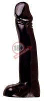 Чёрный фаллос-гигант All Black Joerg Dildo - 32 см.