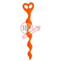 Анальная цепочка Climax Anal Silicone Swirl - 27 см.