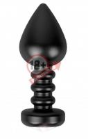 Чёрная анальная пробка Fashionable Buttplug - 10 см.