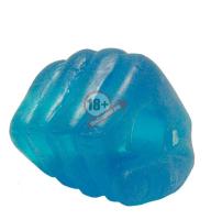Голубое эрекционное кольцо в виде кулачка HAND SHAPED SILICON RING