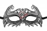 Чёрная металлическая маска Sea Goddes Masquerade Mask