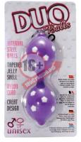 Фиолетовые вагинальные шарики DUO BALLS