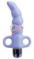 Сиреневый анальный водонепроницаемый вибростимулятор UNISEX CURVED PLUG SMALL PURPLE - 11 см.