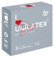 Презервативы с точками Unilatex Dotted - 3 шт.
