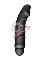 Ребристый анальный вибратор 5 Speed Silicone Vibe - 24 см.
