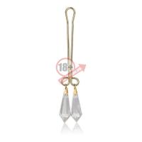 Зажим для половых губ с прозрачными кристаллами Cleopatra Collection Clitoral Jewelry Crystals