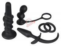 Набор чёрных стимуляторов для анальных удовольствий Rebel Anal Set