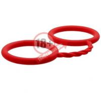 Красные силиконовые наручники BONDX SILICONE CUFFS