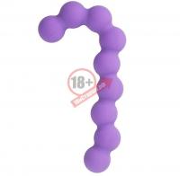 Фиолетовая анальная цепочка SEE YOU CANDY CANE ANAL BEADS - 13,1 см.