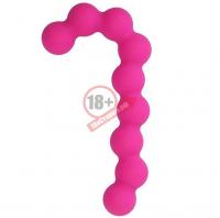 Розовая анальная цепочка SEE YOU CANDY CANE ANAL BEADS - 13,1 см.