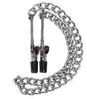Зажимы на соски Mini Munchers Nipple Clamps с цепью