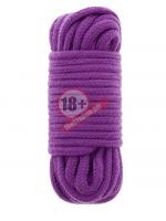 Фиолетовая хлопковая веревка BONDX LOVE ROPE 10M PURPLE - 10 м.