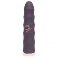 Фиолетовый вибратор с волнообразным стволом Deep Inside Rechargeable Classic Wave Vibrator - 16,5 см.