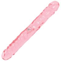 Двухсторонний гелевый фаллоимитатор Crystal Jellies 12" Jr. Double Dong - 30,5 см.