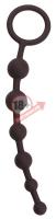 Чёрная анальная цепочка Anal Beads - 20,5 см.