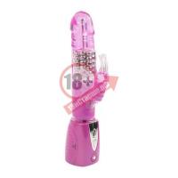 Фиолетовый вибромассажер Climax Joy 3X Multi-Purpose Rabbit Vibe - 23,5 см.