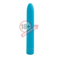 Голубой вибромассажер Climax Smooth 7" Vibe - 17,8 см.