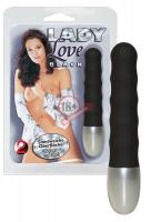Чёрный мини-вибратор Lady Love - 11 см.